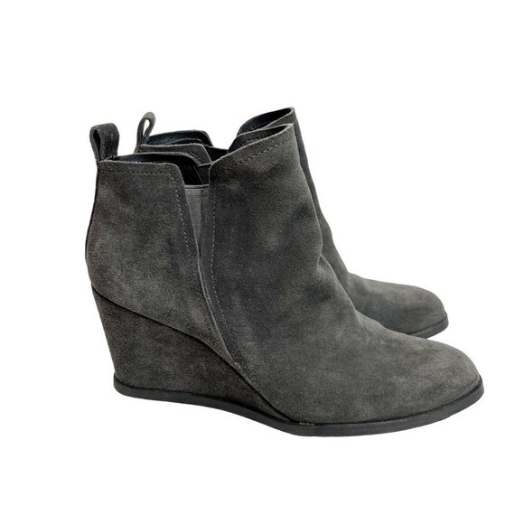 dolce vita gray suede booties